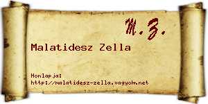 Malatidesz Zella névjegykártya